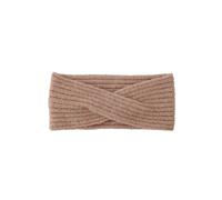 Pieces Headband de mujer de punto canalé. Rosa claro
