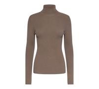 PIECES Pcmira LS Rollneck Knit Noos BC Jersey de Punto, fósil, L para Mujer
