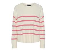 PIECES Jersey de Punto para Mujer Pcsia LS Knit Noos BC, Blanco 6, M