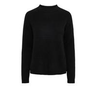 PIECES PCJULIANA LS Jersey de Punto de Cuello Redondo Noos BC para Mujer, Negro, L
