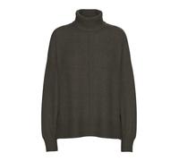 Pieces Pcmalou LS Cuello Rollneck Knit Noos BC, Hot Fudge, XS