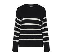 Pieces Jersey Pcsia LS Knit Noos BC para Mujer, Negro/Rayas: Blanco, S
