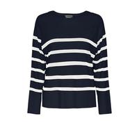 PIECES Jersey Pcsia LS Knit Noos BC para Mujer, Sky Captain/Stripes:White, M