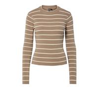 PIECES Jersey taupe / blanco S taupe / blanco