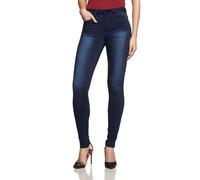PIECES JUST JUTE WASHED R.M.W LEGGING/DBLD NOOS, Pantalones Mujer, Azul (Dark Blue Denim), 38 (Talla del fabricante: M/L)