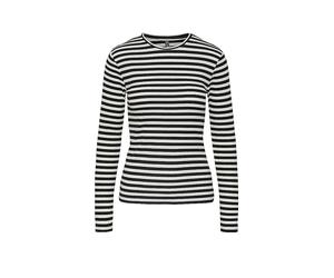 PIECES Langarmshirt PCRUKA negro | L