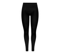 Pieces Legging de mujer liso elástico de tiro alto. Negro 34 (XS)