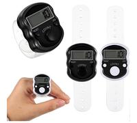 Pieces Manual Electronic Rosary Counter Led Automatic Knitting Row Count Digital Customer Counter 5 Digit Digital Counter Resettable Finger Counter