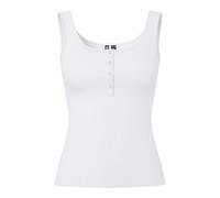 PIECES Pckitte Tank Top Noos BC Camisa Cami, Blanco Brillante, XS para Mujer