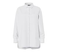 PIECES Noos Pcmelia LS - Camiseta Holgada para Mujer (1 Unidad), Blanco brillante1, M