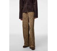 PIECES Pantalón ancho con estampado estilo leopardo. Color estampado de leopardo
