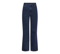 PIECES Pantalón Ancho Pcpeggy HW Db Noos BC Jean para Mujer, Azul Denim Oscuro, S