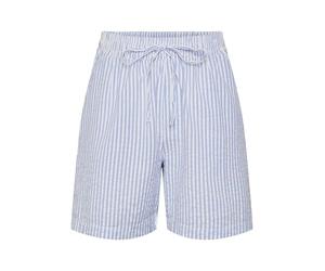PIECES Pantalones Cortos Pcsally HW Loose String Noos para Mujer, Hortensia/Rayas: Cloud Dancer, L
