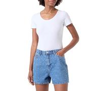 PIECES Pantalones Cortos Pcsky HW Rhinestone, Medium Blue Denim/Detail:Rhinestones, M para Mujer