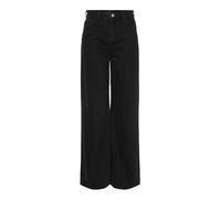 Pieces Pantalones Vaqueros de Corte Ancho para Mujer PCSELMA HW, Black Denim, 25W / 30L