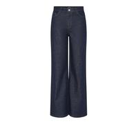 PIECES Pantalones Vaqueros de Corte Ancho para Mujer PCSELMA HW, Dark Azul Denim, 28W / 32L