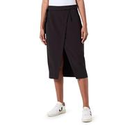 PIECES Pcacci HW Wrap Midi Skirt BC - Falda Cruzada para Mujer, Negro, L