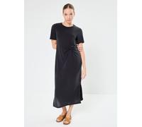 Pieces Pcanora Ss O-Neck Midi Knot Dress Bc S Negro
