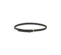 PIECES Pcavery Leather Braided Slim Belt Noos, Cinturón para Mujer, Negro (Black), 95 cm