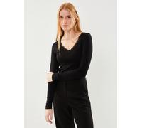 Pieces PCBARBERA LS LACE TOP NOOS BC M Negro