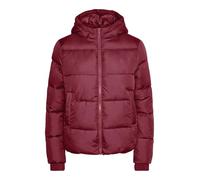 PIECES Pcbee New Short Puffer Jacket Noos BC - Chaqueta para Mujer, Puerto Tawny., S