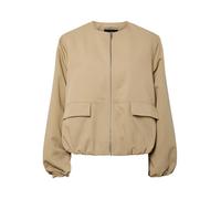 PIECES Pcberit Balloon Bomber Jacket, Travertine, L Mujeres
