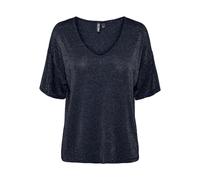 Pieces Camiseta oversized de mujer manga corta. Azul marino 34 (XS)