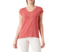 PIECES Pcbillo Té Stripes Noos Top, Rojo Mineral/Detalle: Dorado Lurex, S para Mujer