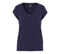 PIECES Pcbillo tee Lurex Stripe Noos Camiseta, Sky Captain, S para Mujer