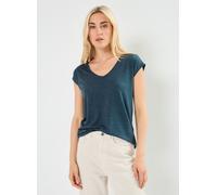 Camiseta efecto brillante Mujer Talla S. Color Azul