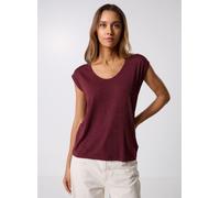 Pieces Pcbillo Tee Lurex Stripes XS Burdeos