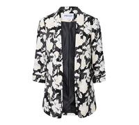 PIECES Pcbosella 3/4 Printed Blazer Noos BC, Negro, XL Mujer, Negro, XL