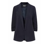 PIECES Pcboss 3/4 Blazer Noos Blazer, Azul (Azul Oscuro), S para Mujer