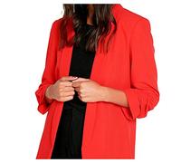 PIECES Pcboss 3/4 Blazer Noos Blazer, Rojo (Rojo), L para Mujer