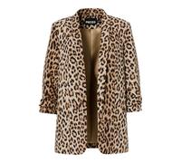 PIECES Pcboss Noos-Blazer 3/4, Natural/AOP: Leo, L para Mujer