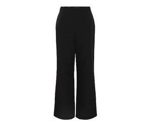 PIECES PCBOZZY HW WIDE PLAIN PANT NOOS BC, Trousers Mujer, Negro (Black), XL