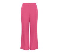PIECES PCBOZZY HW WIDE PLAIN PANT NOOS BC, Trousers Mujer, Rosa (Hot Pink), L