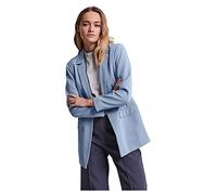 PIECES Pcbozzy Ls Loose Blazer Noos Bc, Blazer Mujer, Azul (Kentucky Blue), L