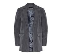 PIECES PCBOZZY LS LOOSE STRIPED BLAZER NOOS BC, Blazer Mujer, Gris (Magnet), M