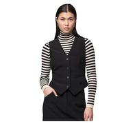 PIECES PCBOZZY VEST NOOS EXP BC, Tailored Waistcoat Mujer, Negro (Black), L