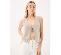 Pieces Pcbree Sl Tie Knit Vest Noos Bc XL Beige