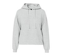 PIECES Pcchilli LS Hoodie Noos BC, Sudadera con Capucha Mujer, Gris Claro, M