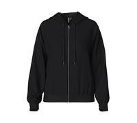 Pieces Pcchilli LS Sudadera con Capucha y Cremallera Noos BC para Mujer, Negro, S