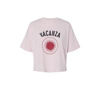 PIECES Pcchilli Summer 2/4 Loose Print Sweat BC 2/4-Sudadera con Estampado Holgado, Pink-a-Boo, S para Mujer