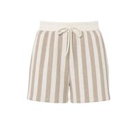PIECES Pcchilli Summer HW Pantalones Cortos de Rayas Noos BC, Silver Mink, L