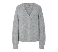 PIECES Pccleo LS V-Neck Knit Cardigan Noos BC, Color Gris., XS