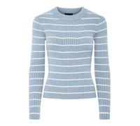 Pieces Pccrista LS O-Neck Knit Noos BC, Color Azul., XS