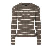 PIECES Pccrista LS O-Neck Knit Noos BC Jersey de Punto, Morel, XS para Mujer