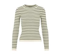 Pieces PCCRISTA LS O-Neck Knit Noos BC, Téa/Rayas: Abedul, M
