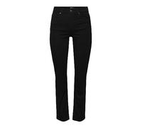 PIECES Pcdelly MW Ankl Bl648 Noos BC Pantalones, Black Denim, 32W x 32L para Mujer